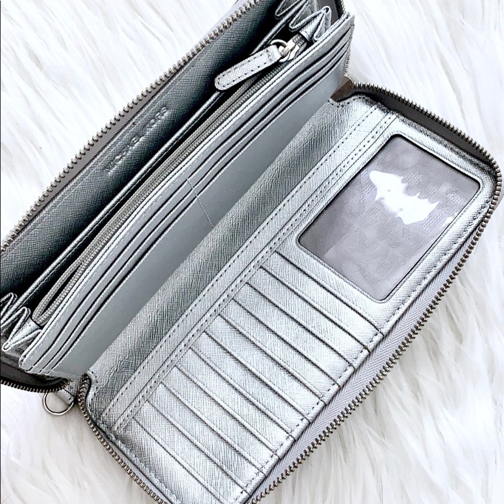 MICHAEL KORS Silver Leather Wallet - Picture 3 of 3